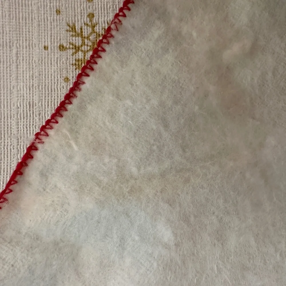 Vintage Festive Holiday Plastic Tablecloth Winter Design